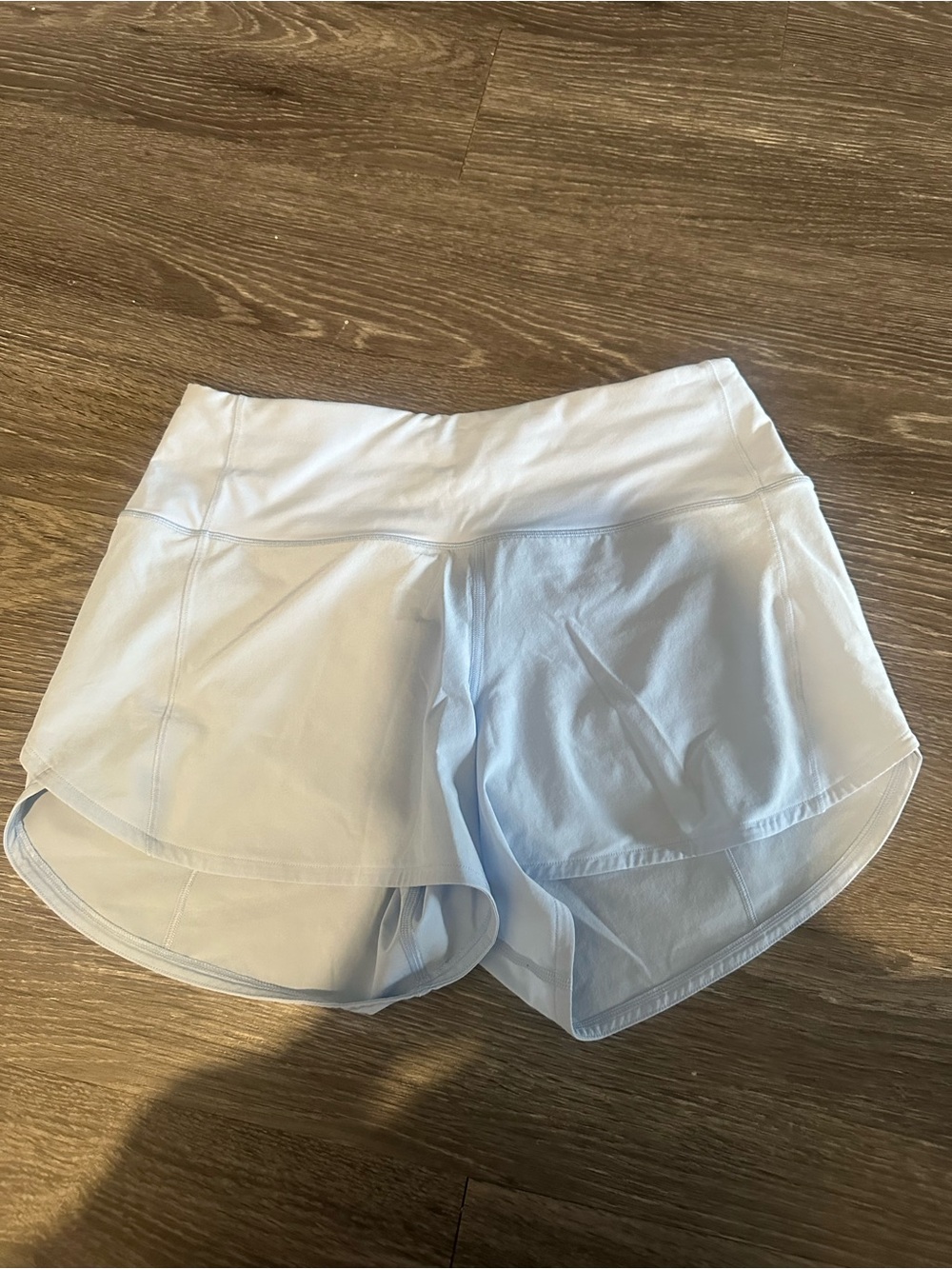 Lululemon blue speed up shorts size 6 - Picture 3 of 4